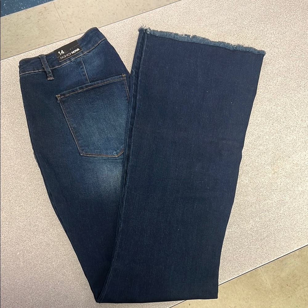 Fashion Nova Flare Denim Jeans